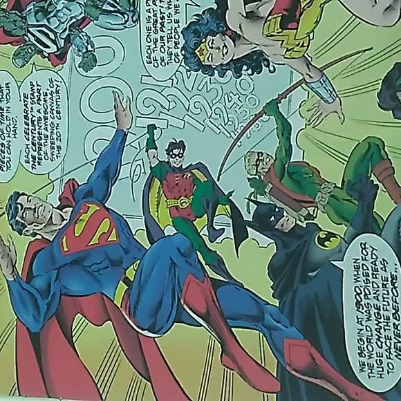 🇺🇸  SUPERMAN USPS Super Heroes Stamp Album 1999 Vintage 🦸🏻 - Picture 10 of 16